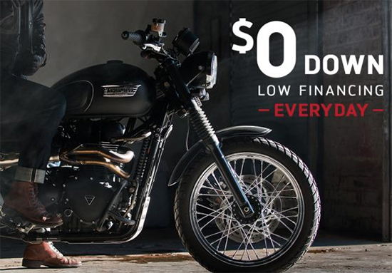 Triumph Everyday Financing with FreedomRoad Financial!